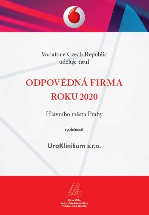 UroKlinikum zazářilo v soutěži Firma roku a získalo ocenění Odpovědná firma roku.